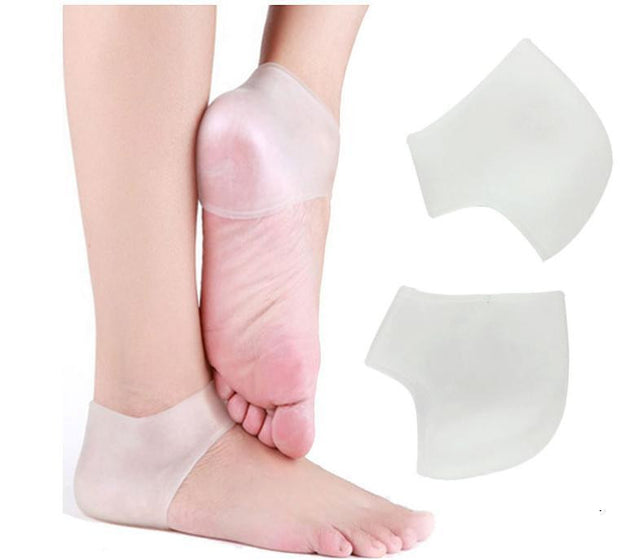 Silicone heel protection relieves heel pain Soft anti-split sleeve Heel sleeve