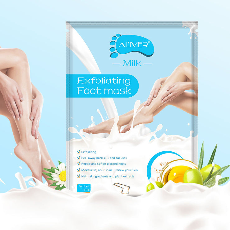 Exfoliating Foot Mask Milk Coconut Ginseng