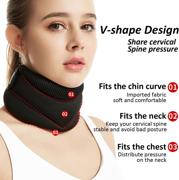 Upgraded Neck Brace Foam Cervical Collar For Pain Relief And Pressure In Spine Adjustable Neck Support